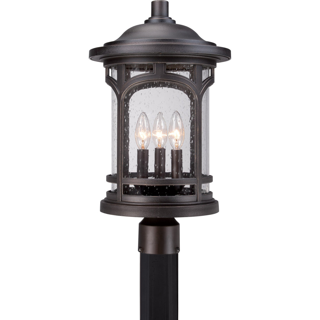 Quoizel Three Light Outdoor Post Lantern