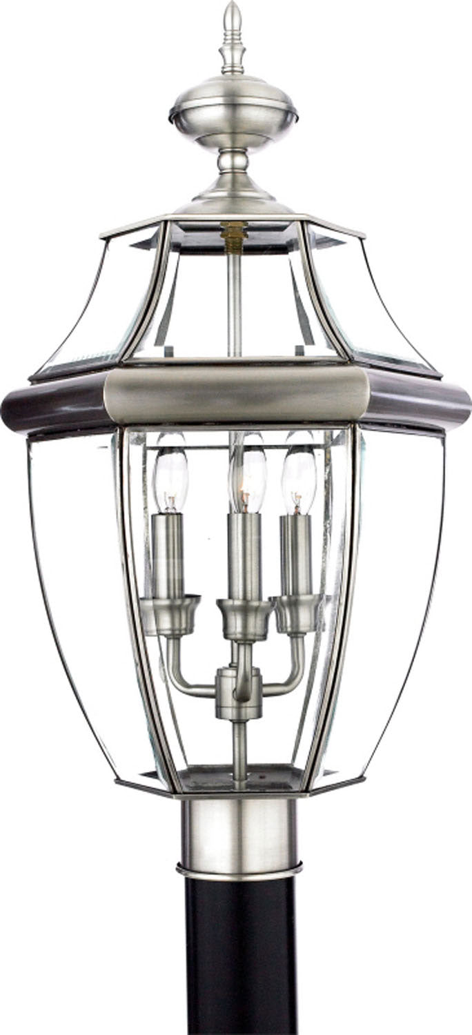 Quoizel Three Light Outdoor Post Lantern