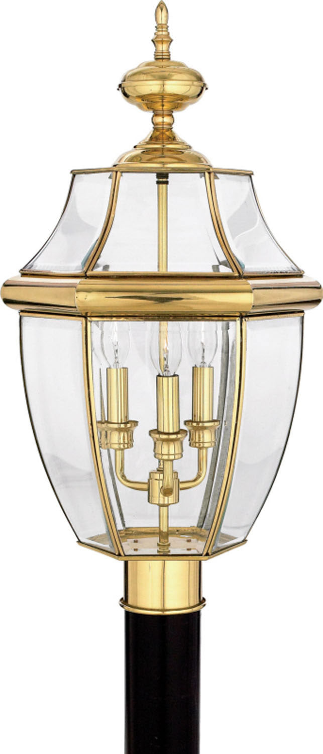 Quoizel Three Light Outdoor Post Lantern