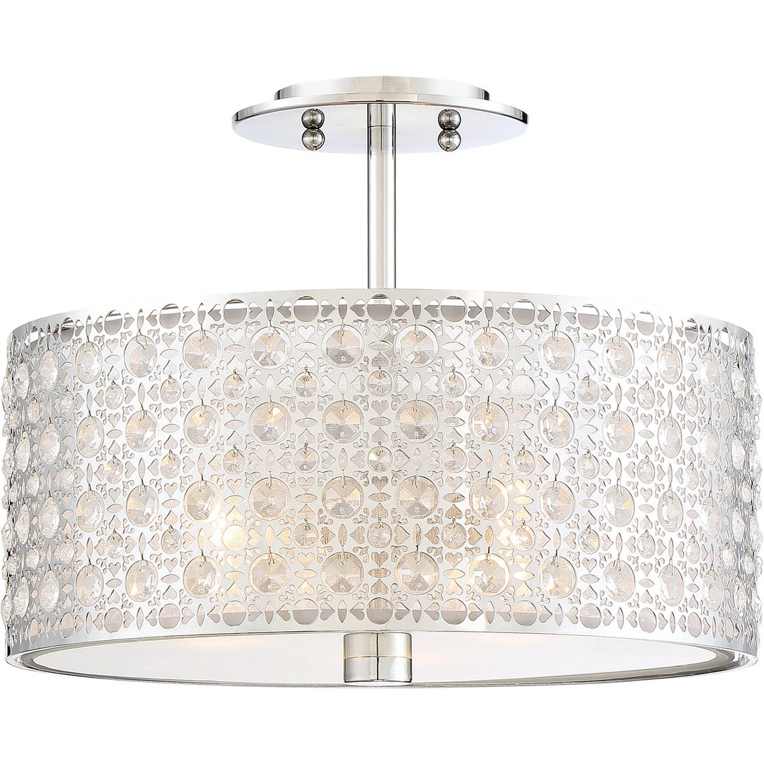 Quoizel Three Light Semi-Flush Mount