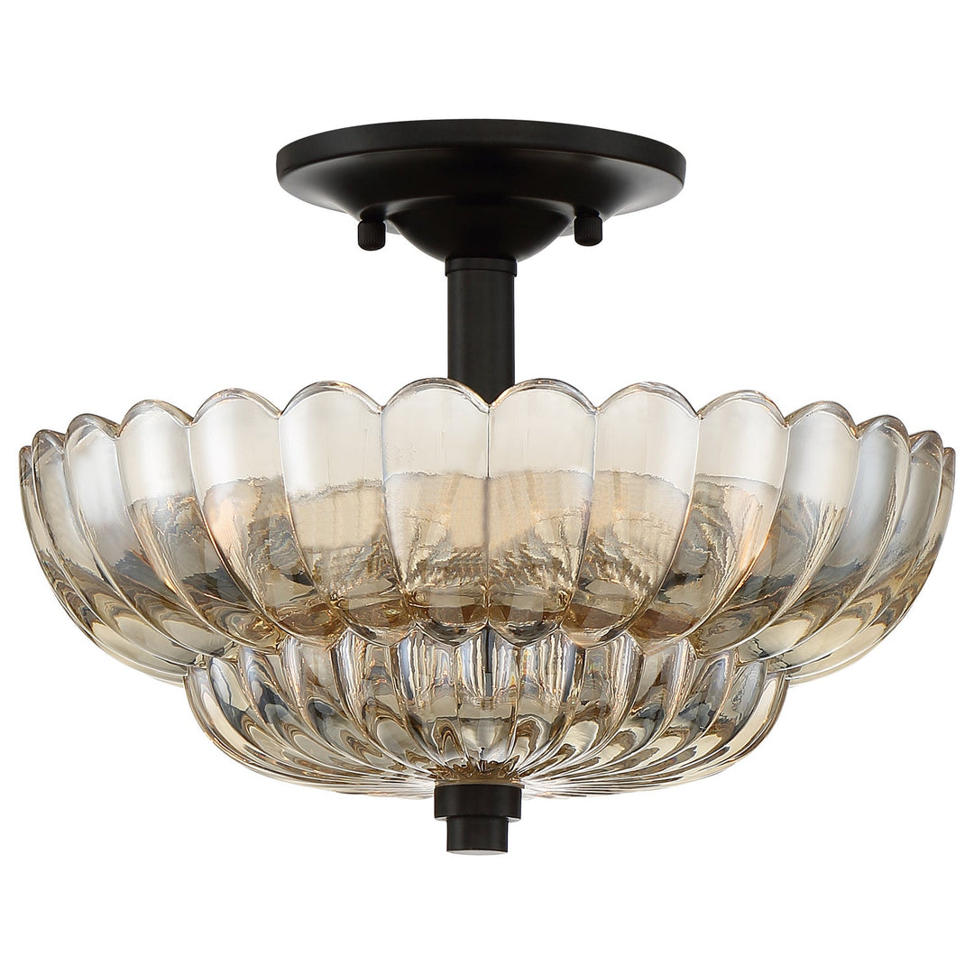Quoizel Three Light Semi-Flush Mount