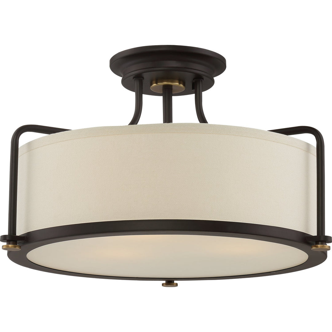 Quoizel Three Light Semi-Flush Mount
