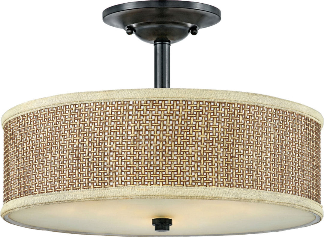 Quoizel Three Light Semi-Flush Mount