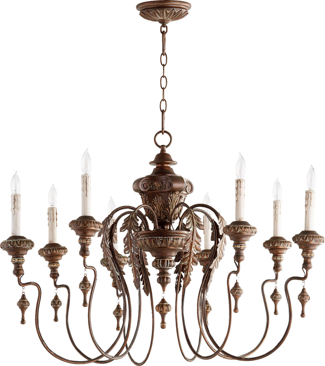 Quorum Eight Light Chandelier