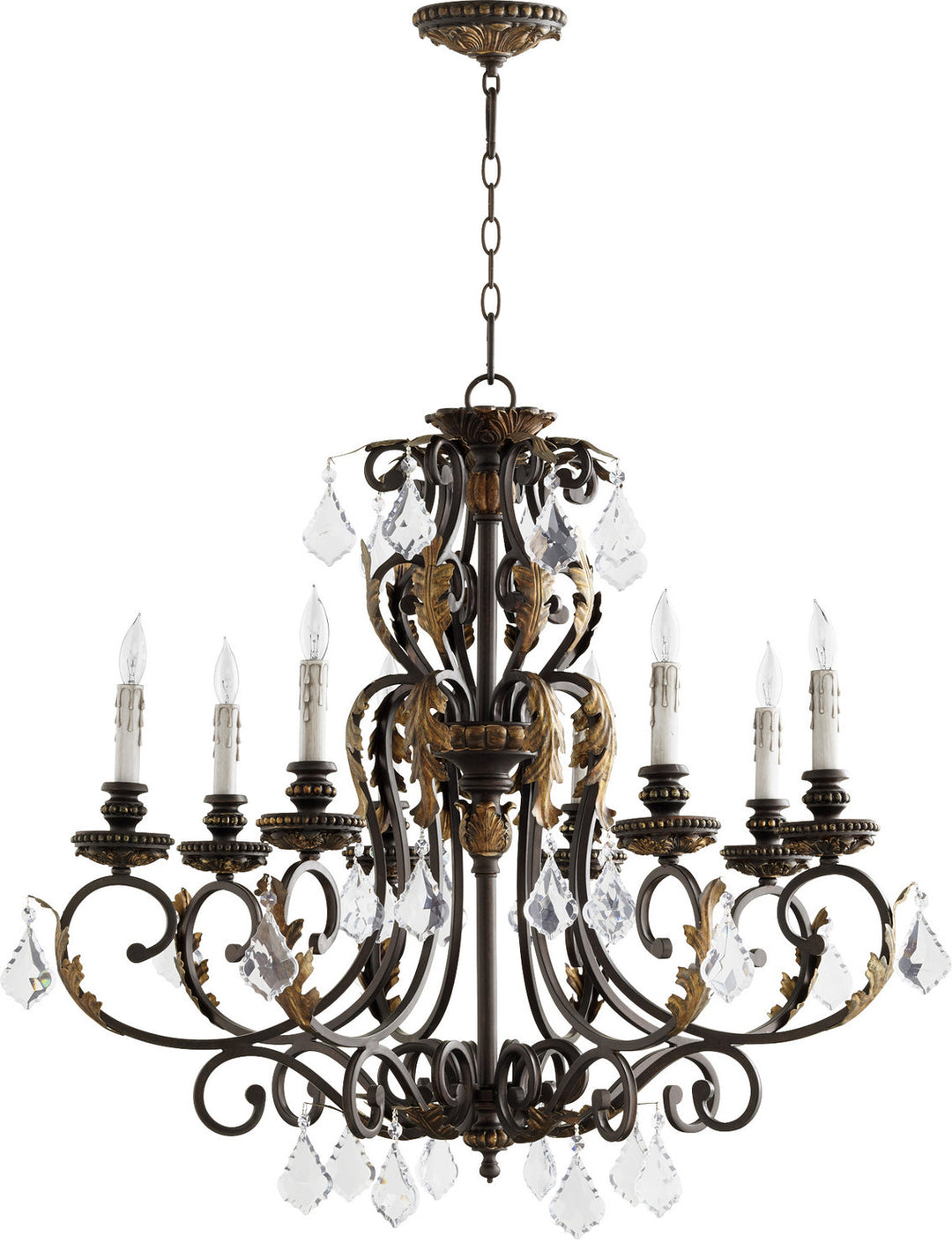 Quorum Eight Light Chandelier