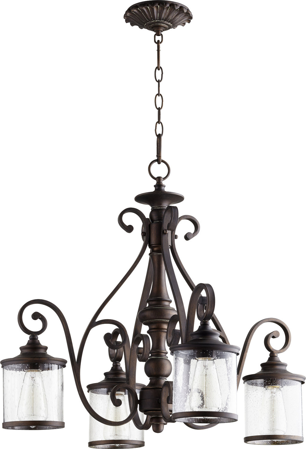 Quorum Four Light Chandelier