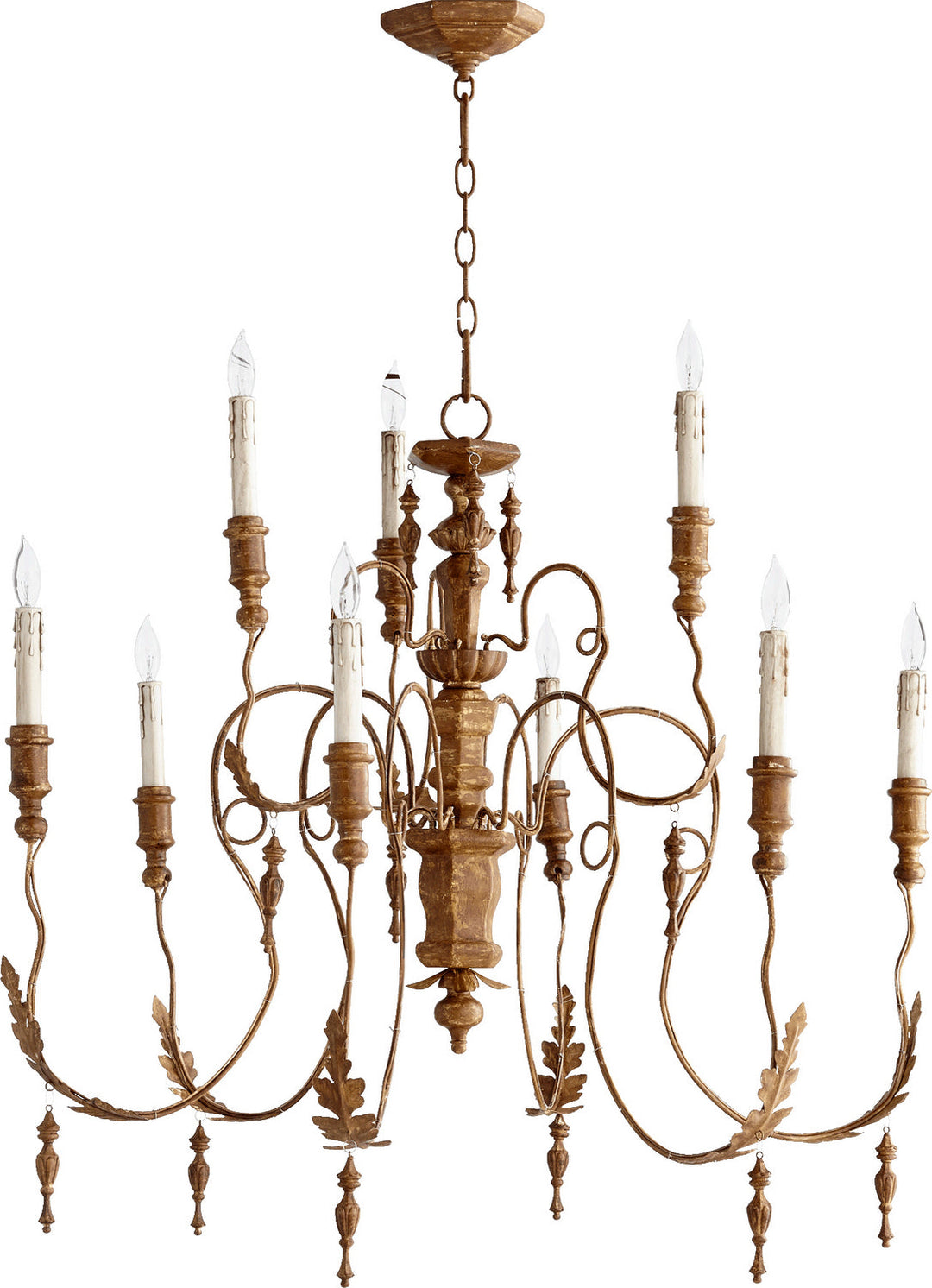 Quorum Nine Light Chandelier