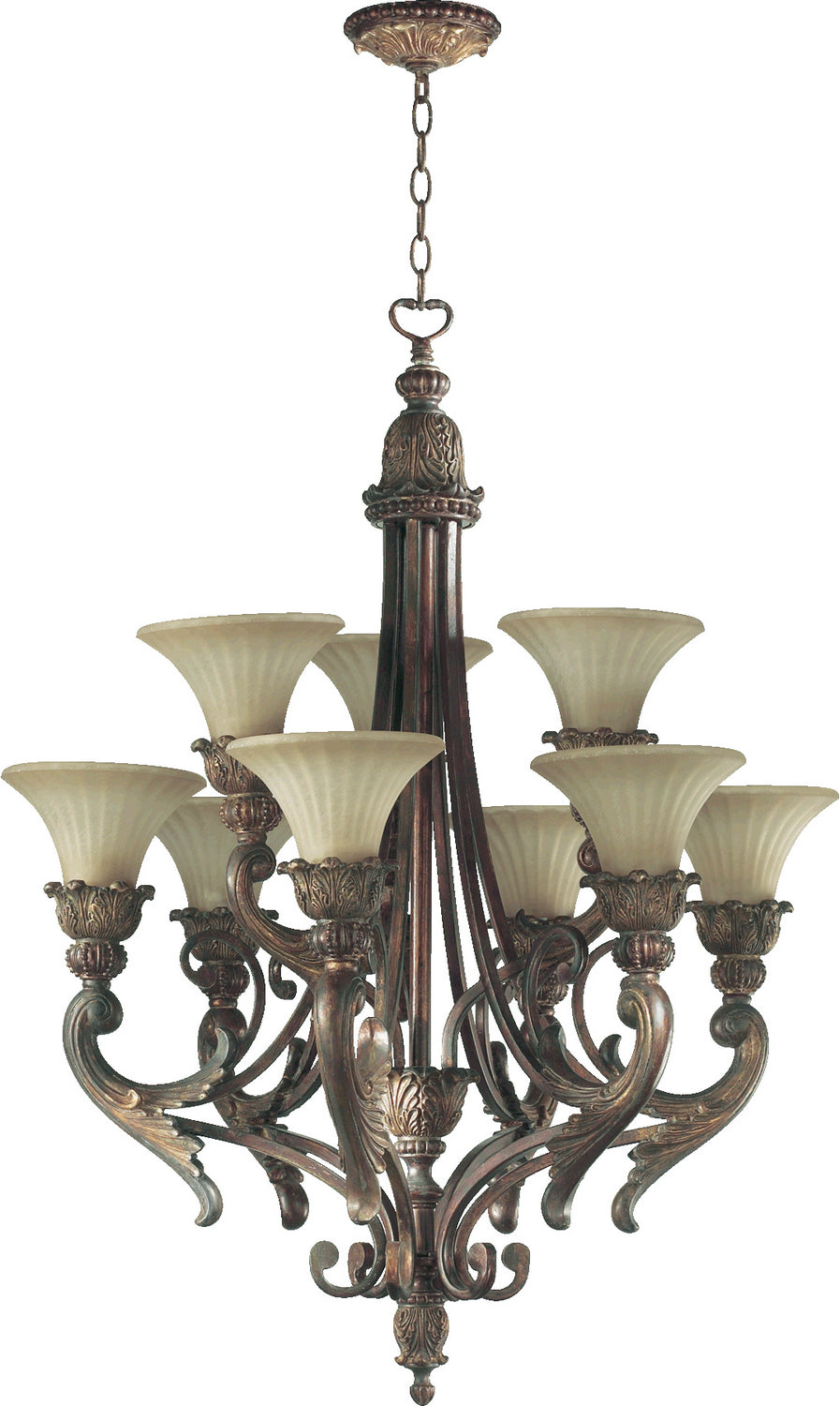 Quorum Nine Light Chandelier
