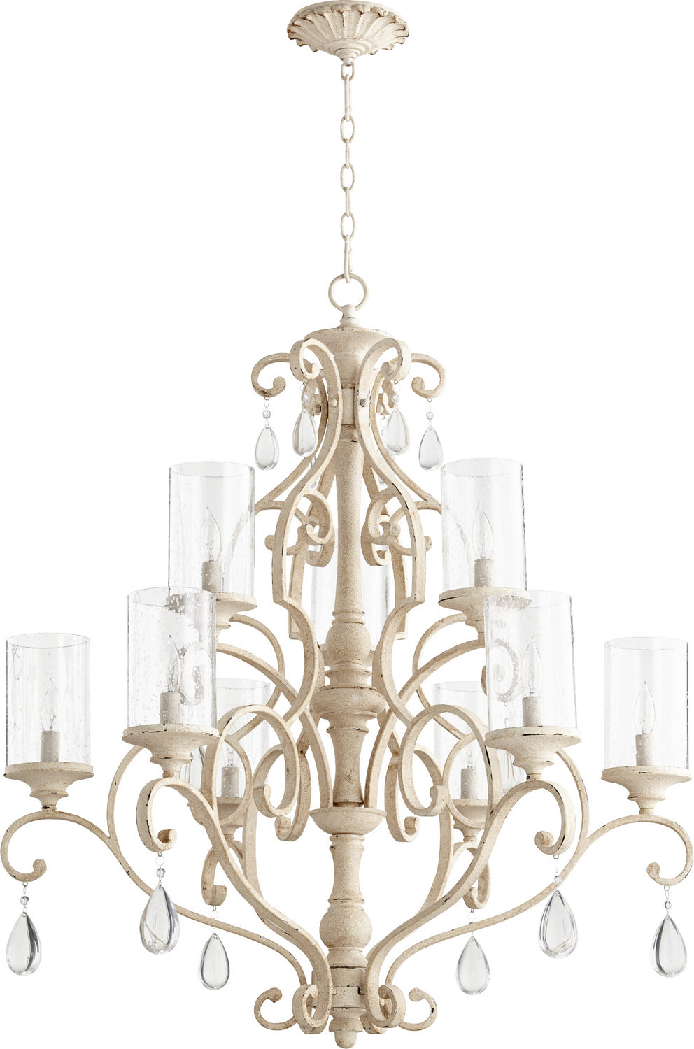 Quorum Nine Light Chandelier
