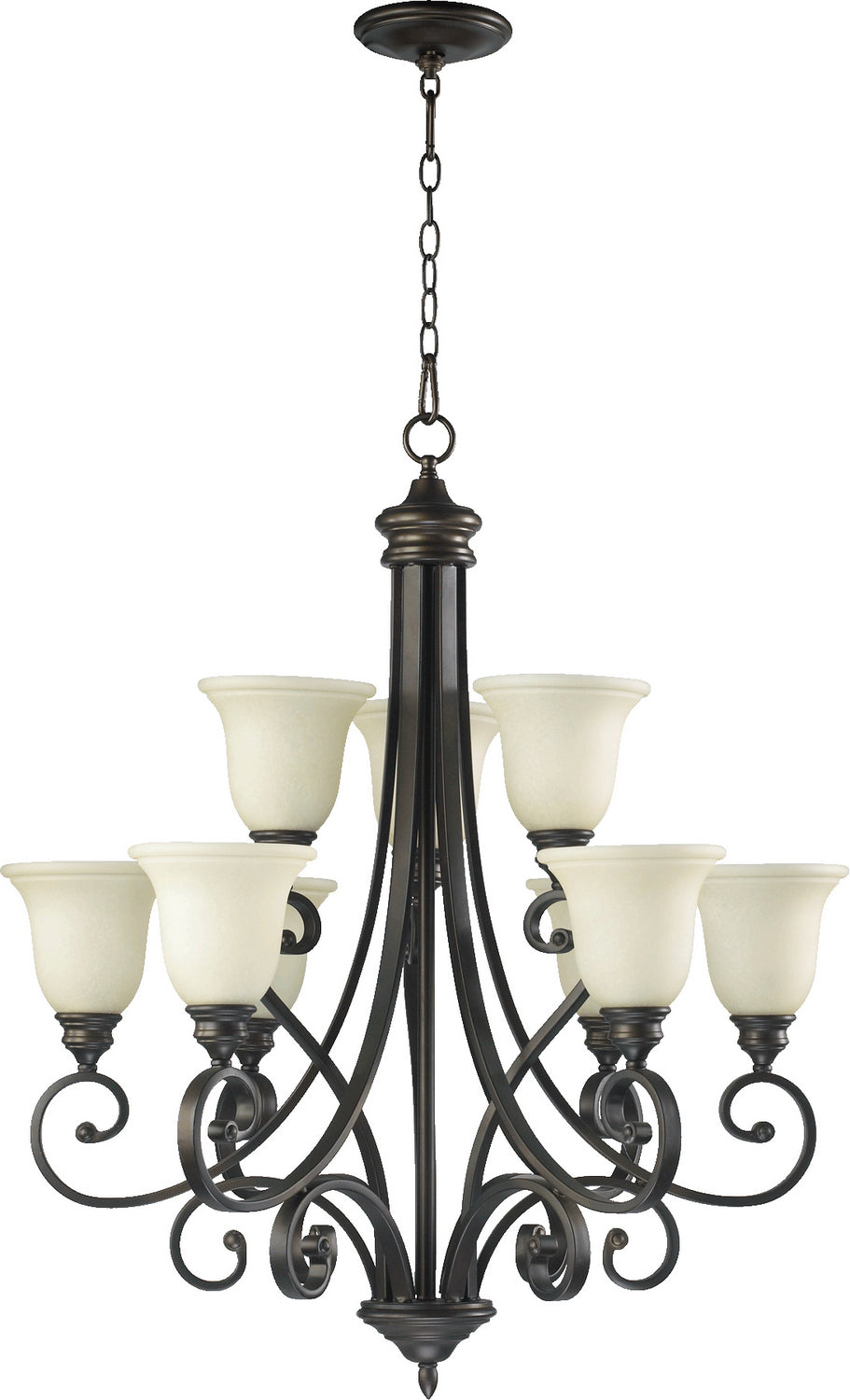 Quorum Nine Light Chandelier