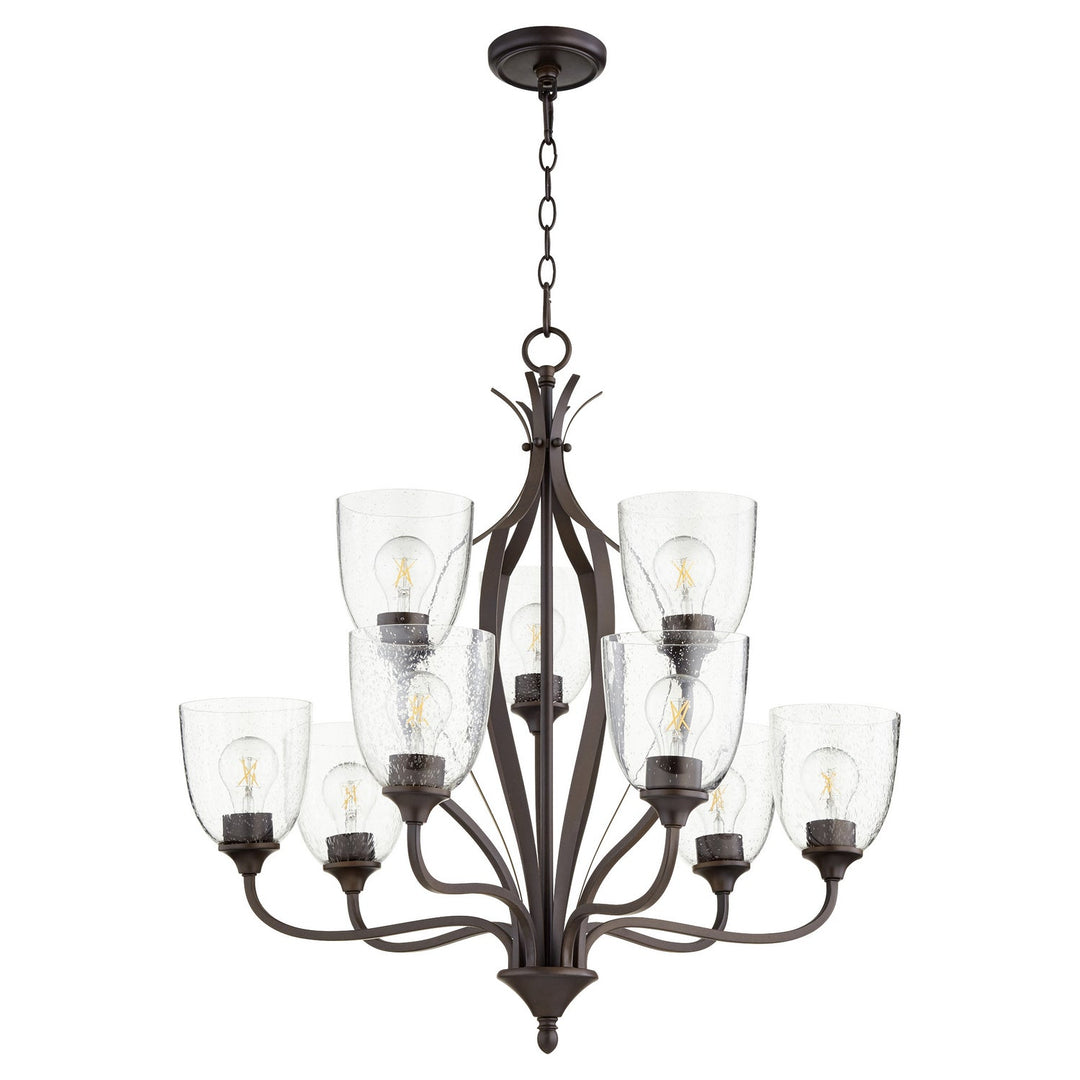 Quorum Nine Light Chandelier
