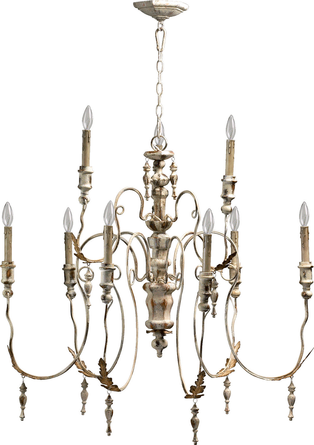 Quorum Nine Light Chandelier