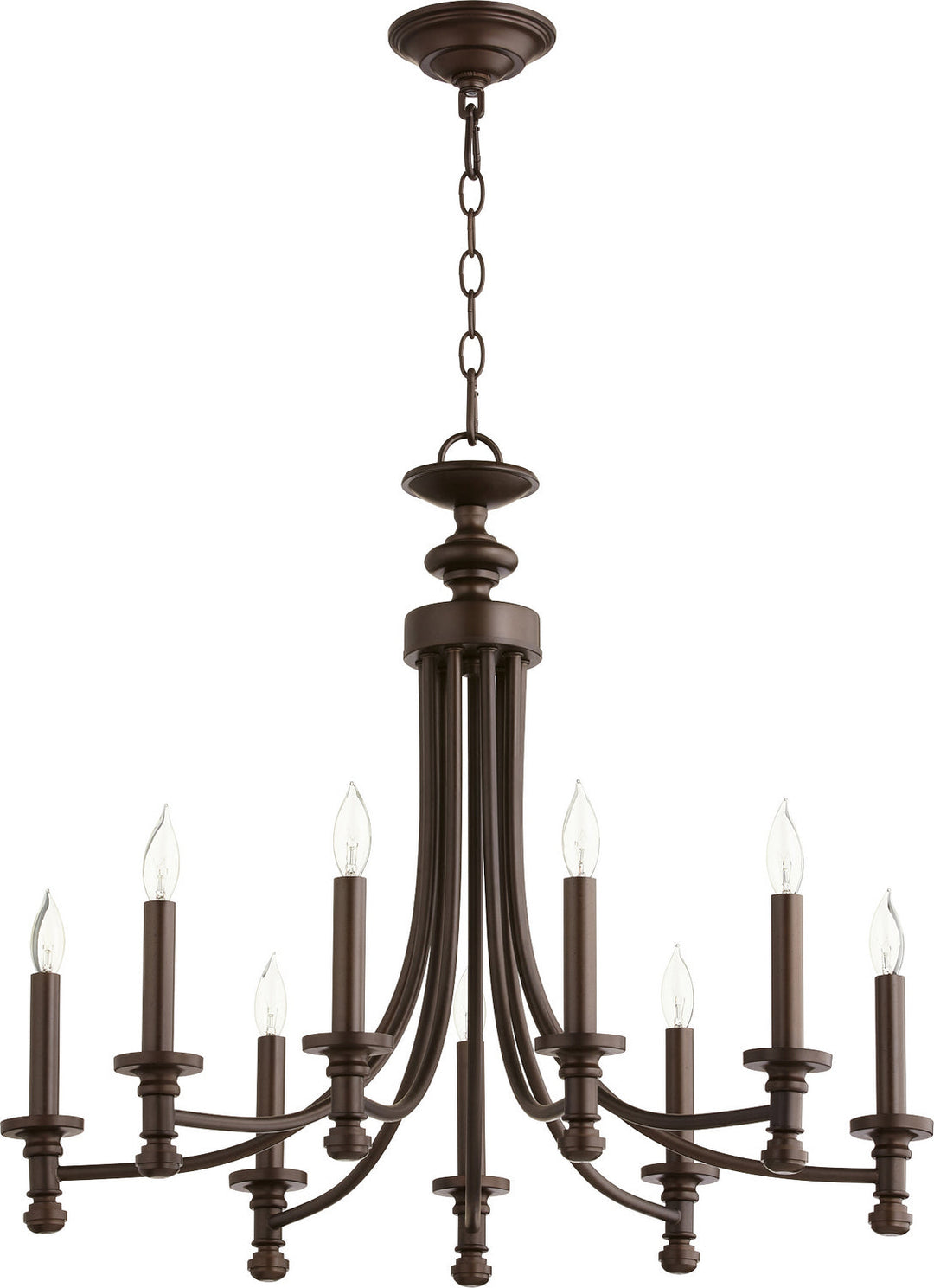 Quorum Nine Light Chandelier