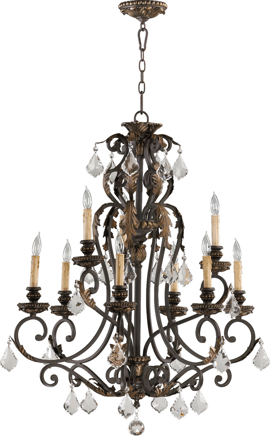 Quorum Nine Light Chandelier