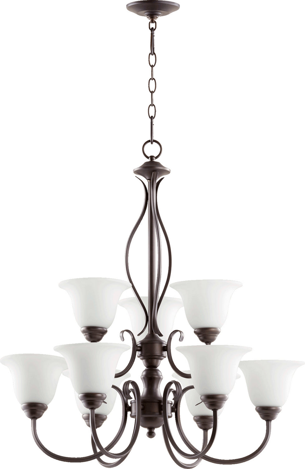 Quorum Nine Light Chandelier