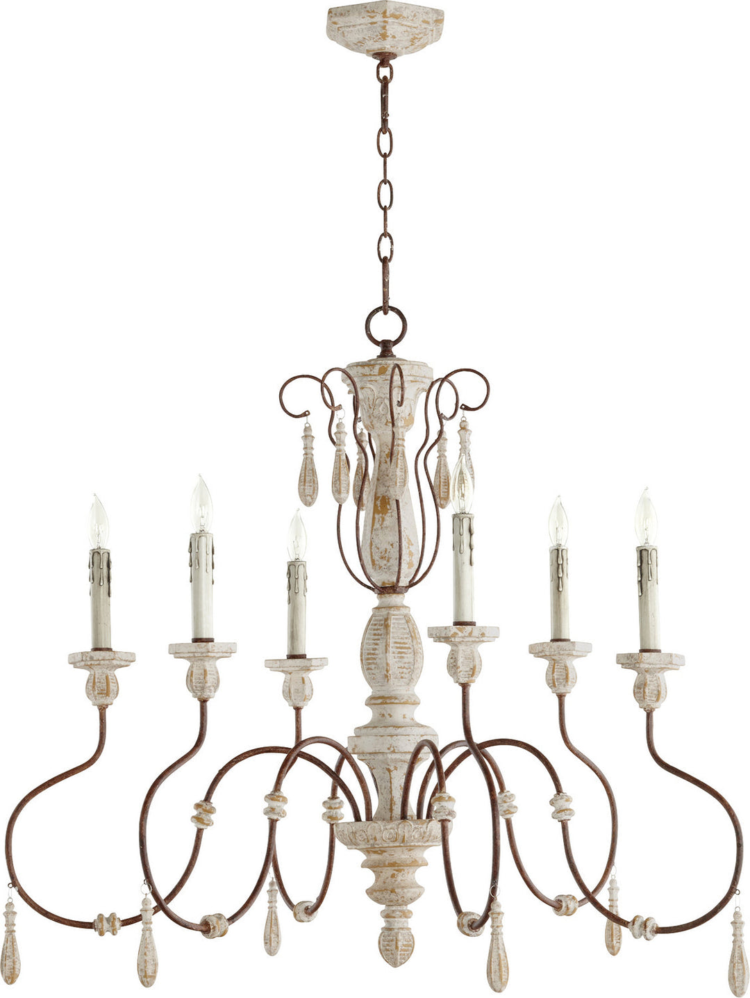 Quorum Six Light Chandelier