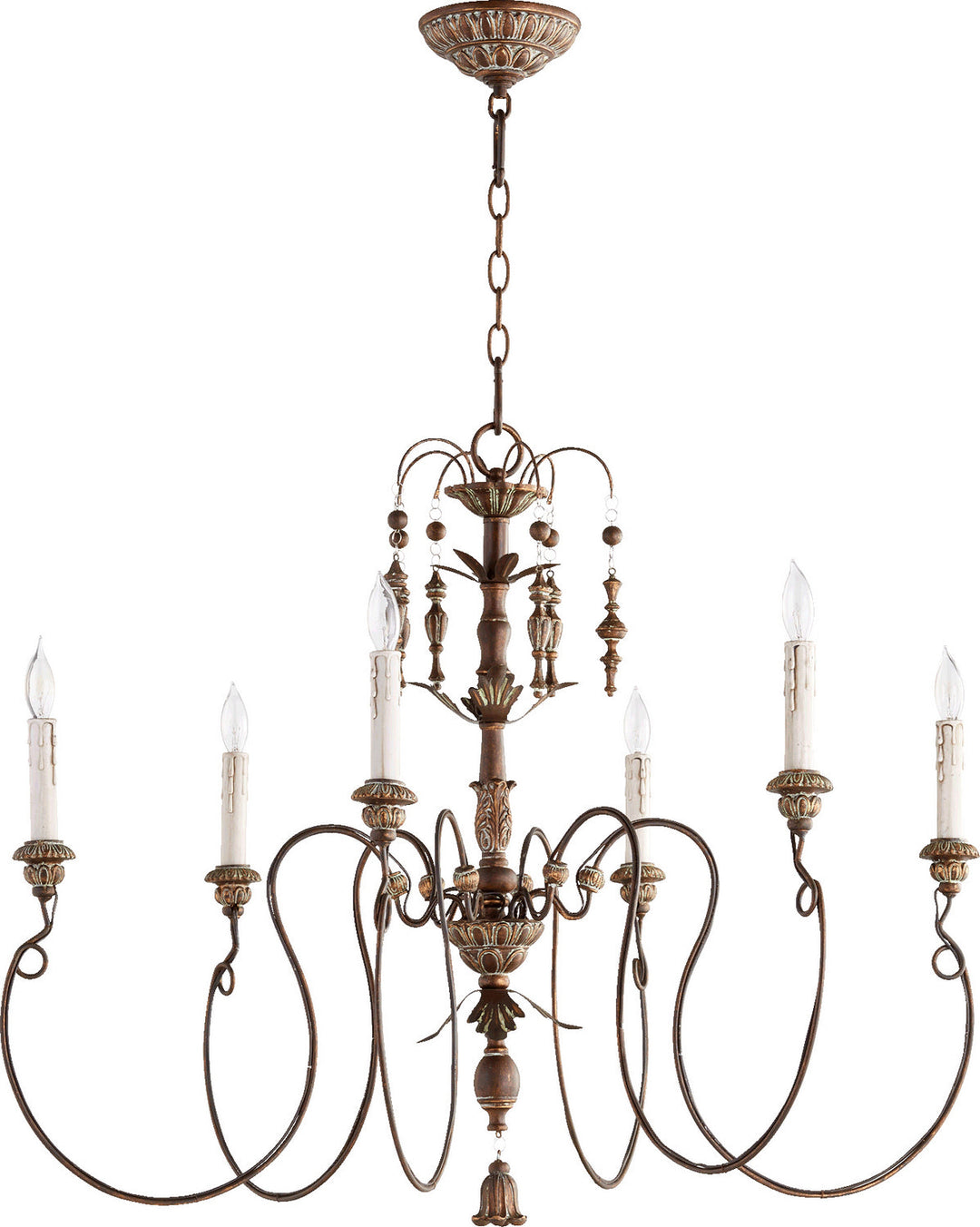 Quorum Six Light Chandelier