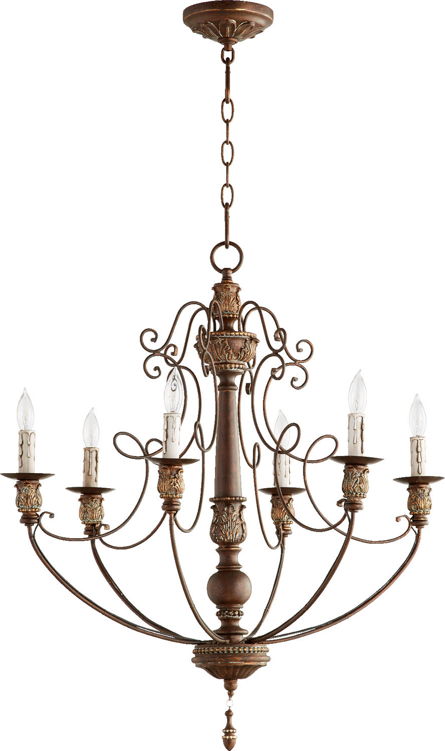 Quorum Six Light Chandelier