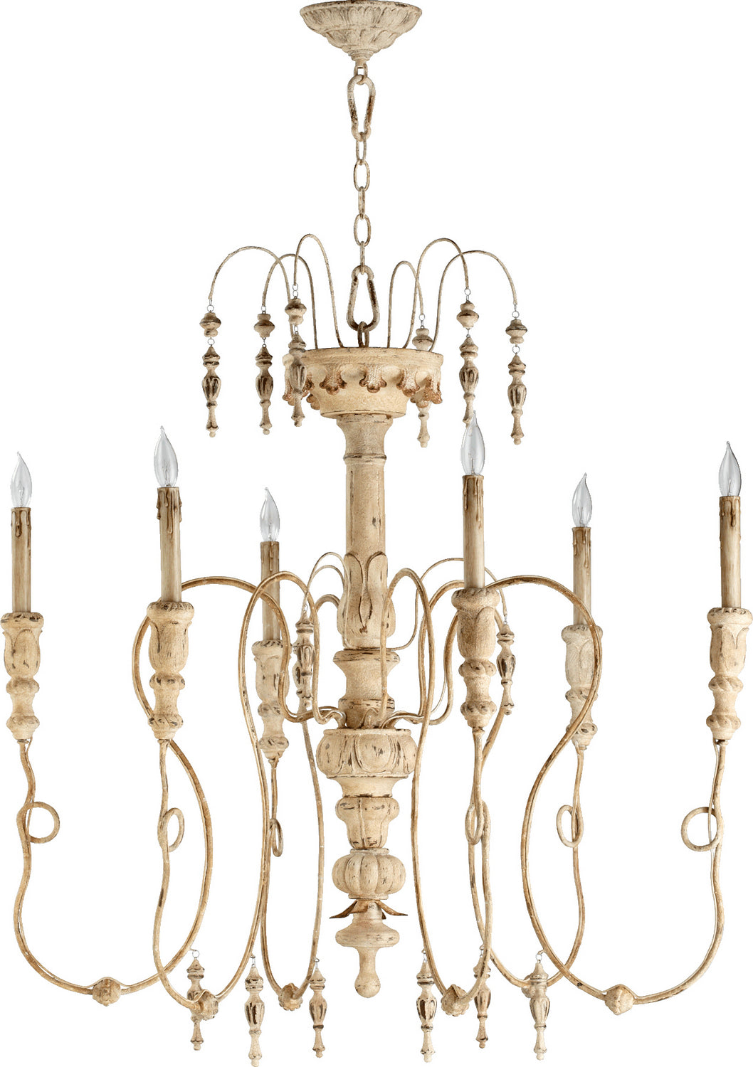 Quorum Six Light Chandelier