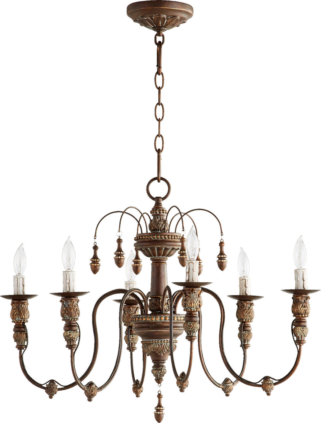 Quorum Six Light Chandelier