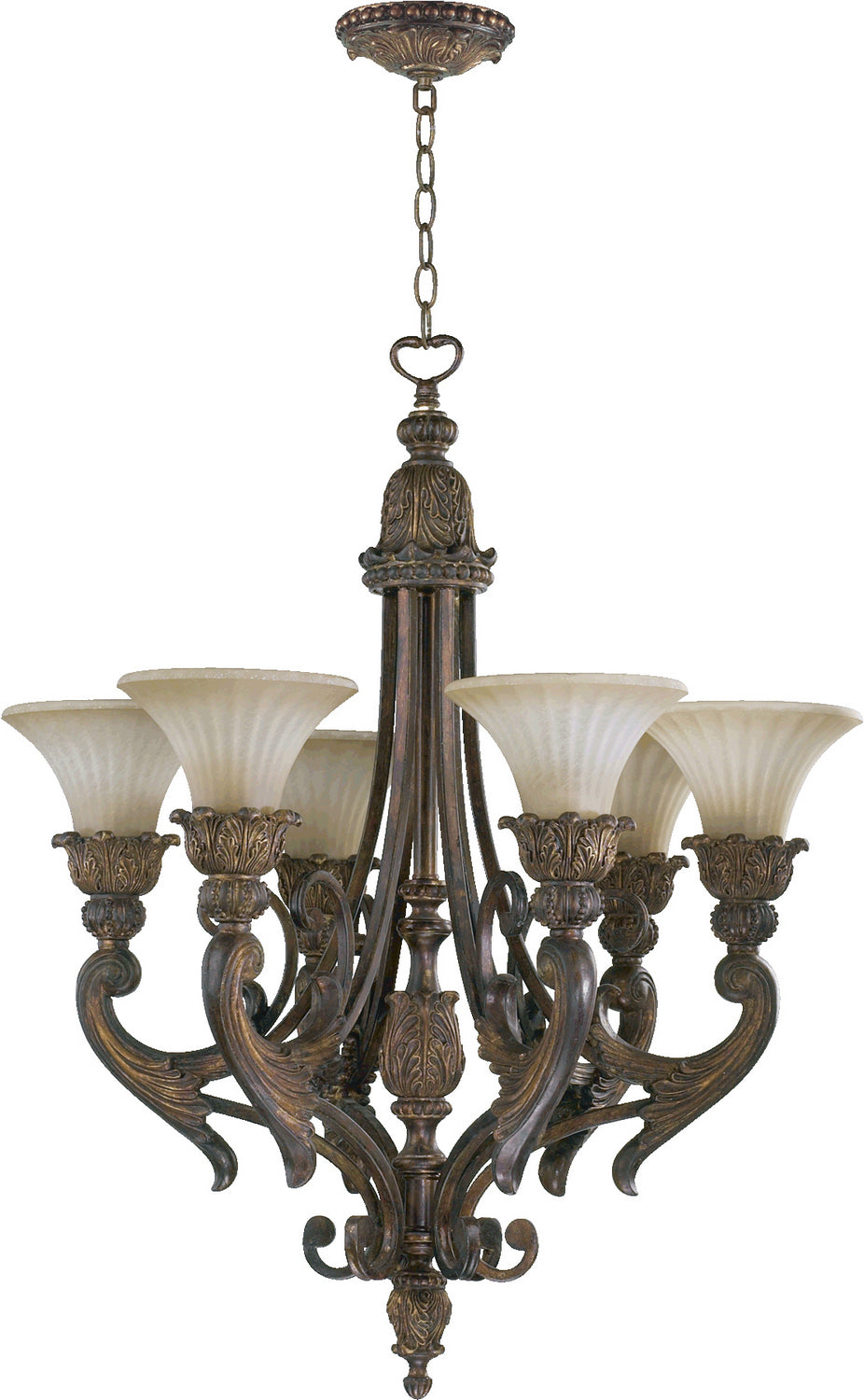 Quorum Six Light Chandelier