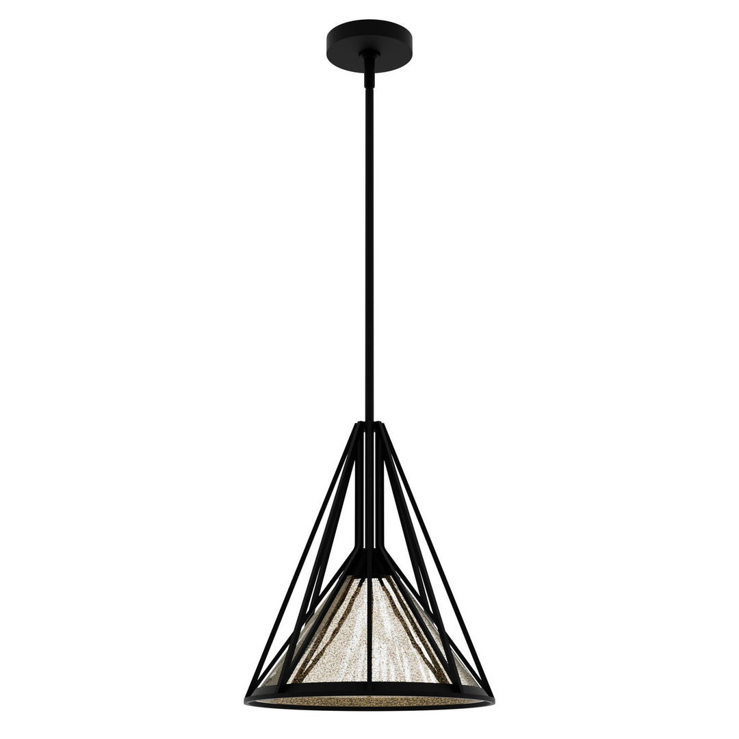 Rafner One Light Pendant in Natural Black Iron