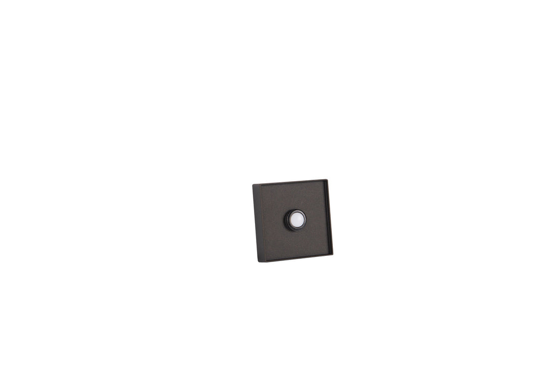 Recessed Mount Lighted Push Button in Espresso