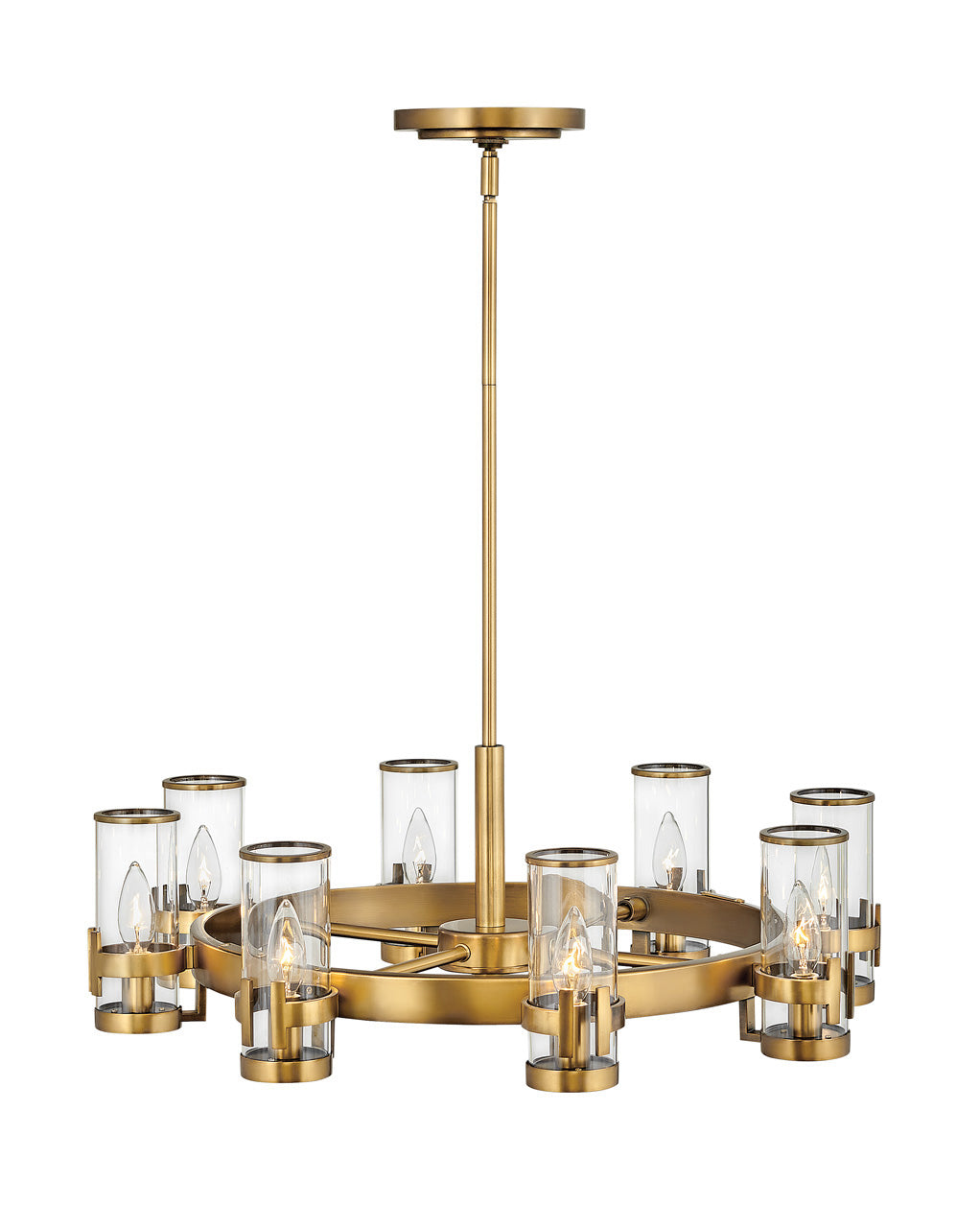 Reeve LED Chandelier in Heritage Brass