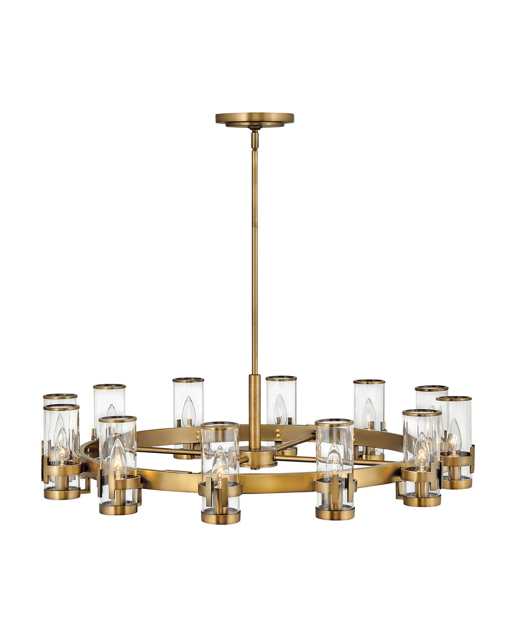 Reeve LED Chandelier in Heritage Brass