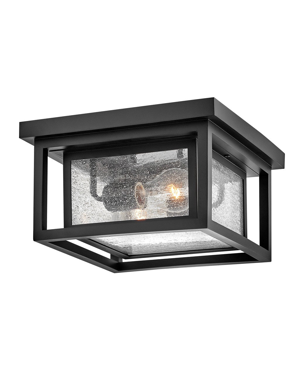 Republic LED Flush Mount in Black
