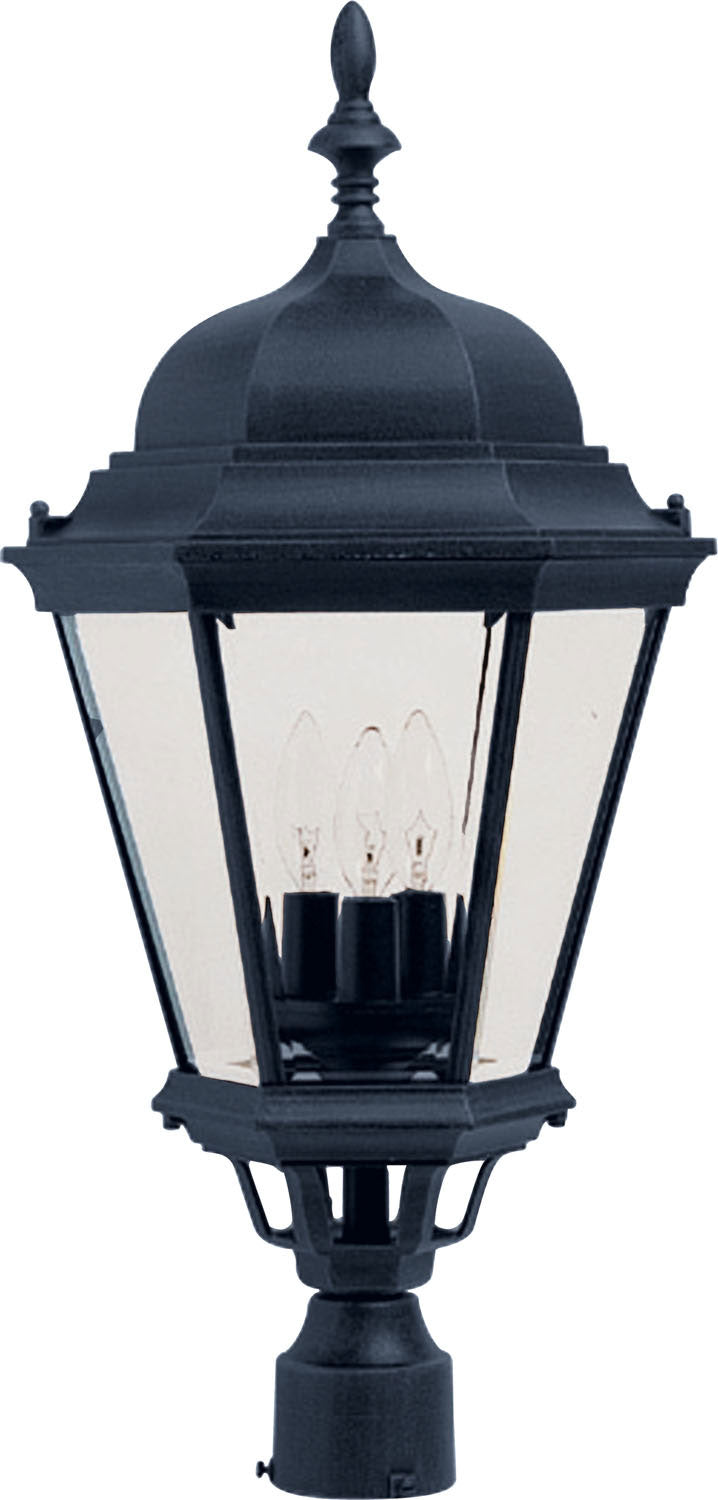 Republic LED Outdoor Pier Mount in Black