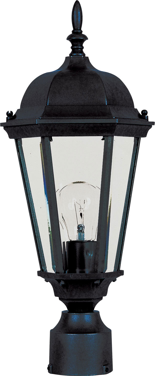 Republic LED Outdoor Post Mount in Black