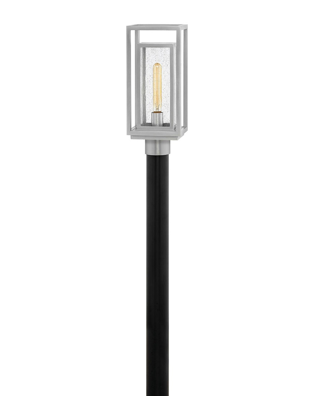 Republic LED Post Top or Pier Mount in Satin Nickel