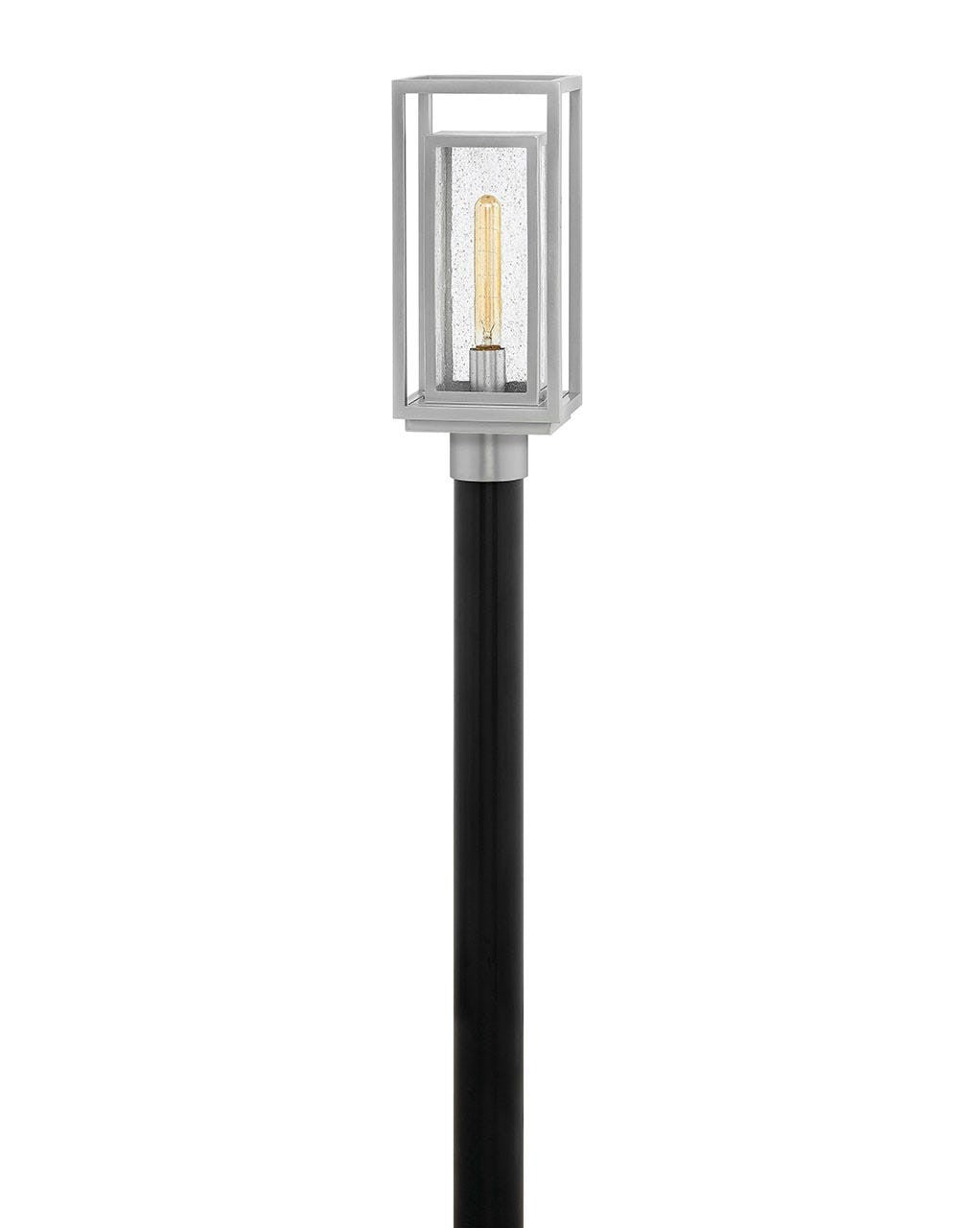 Republic LED Post Top/ Pier Mount in Satin Nickel