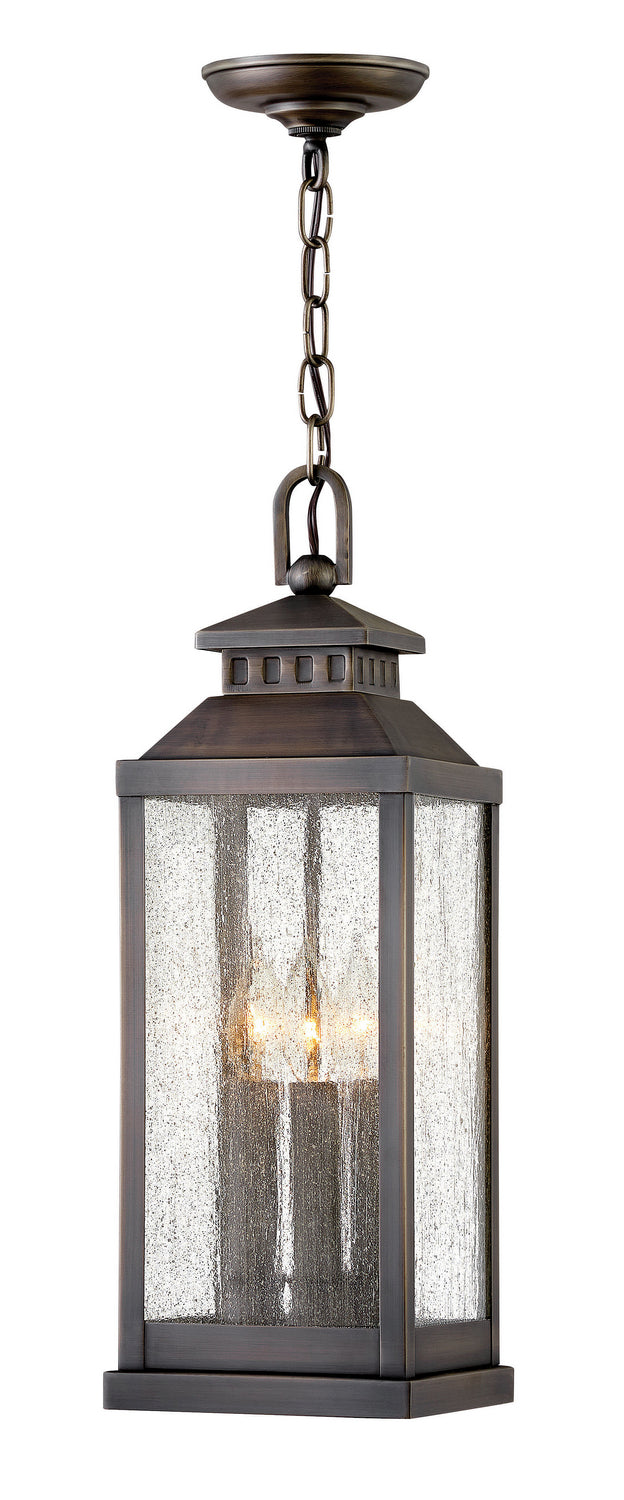 Revere LED Outdoor Lantern in Blackened Brass