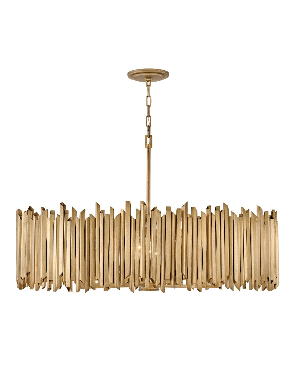 Roca LED Pendant in Burnished Gold
