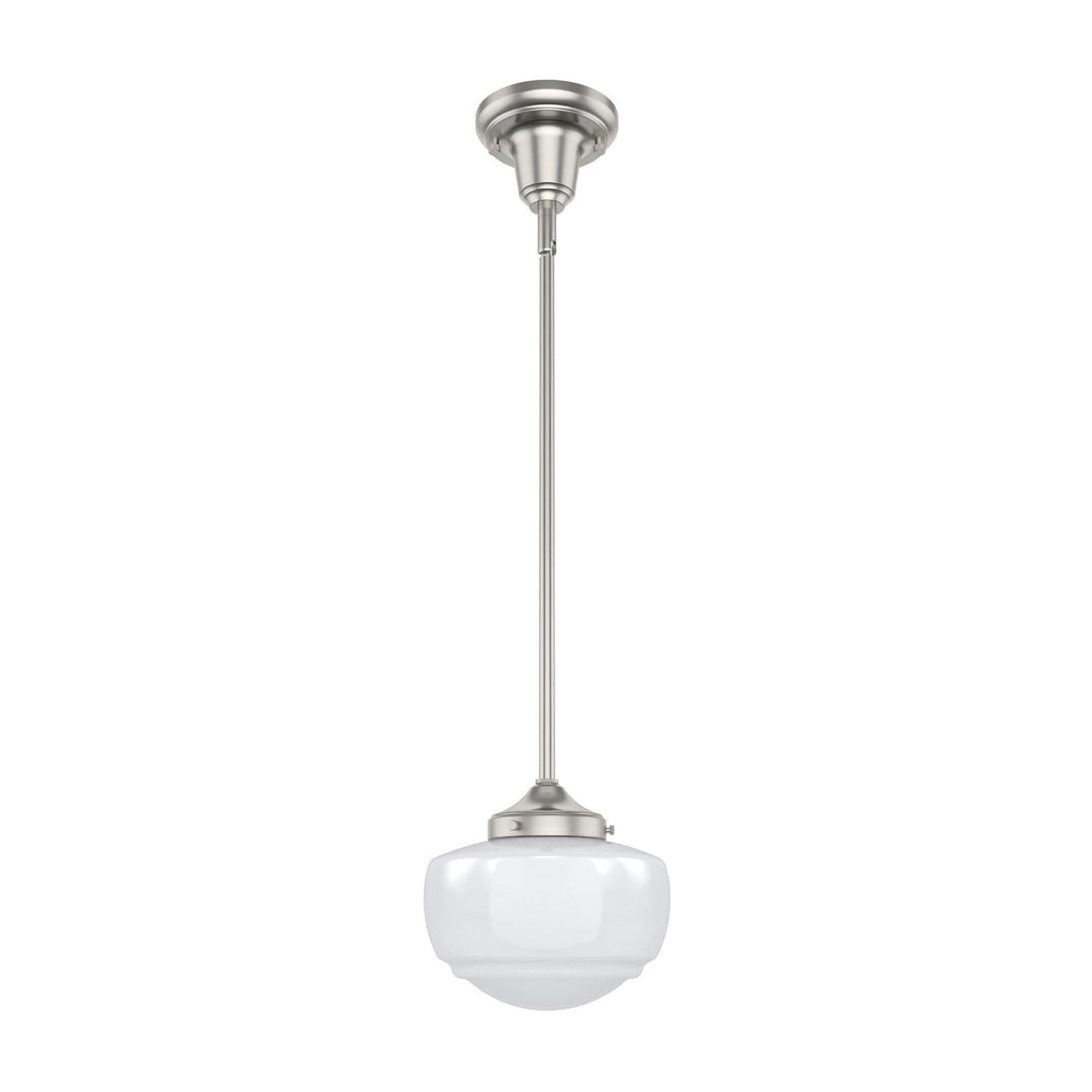 Saddle Creek One Light Mini Pendant in Brushed Nickel