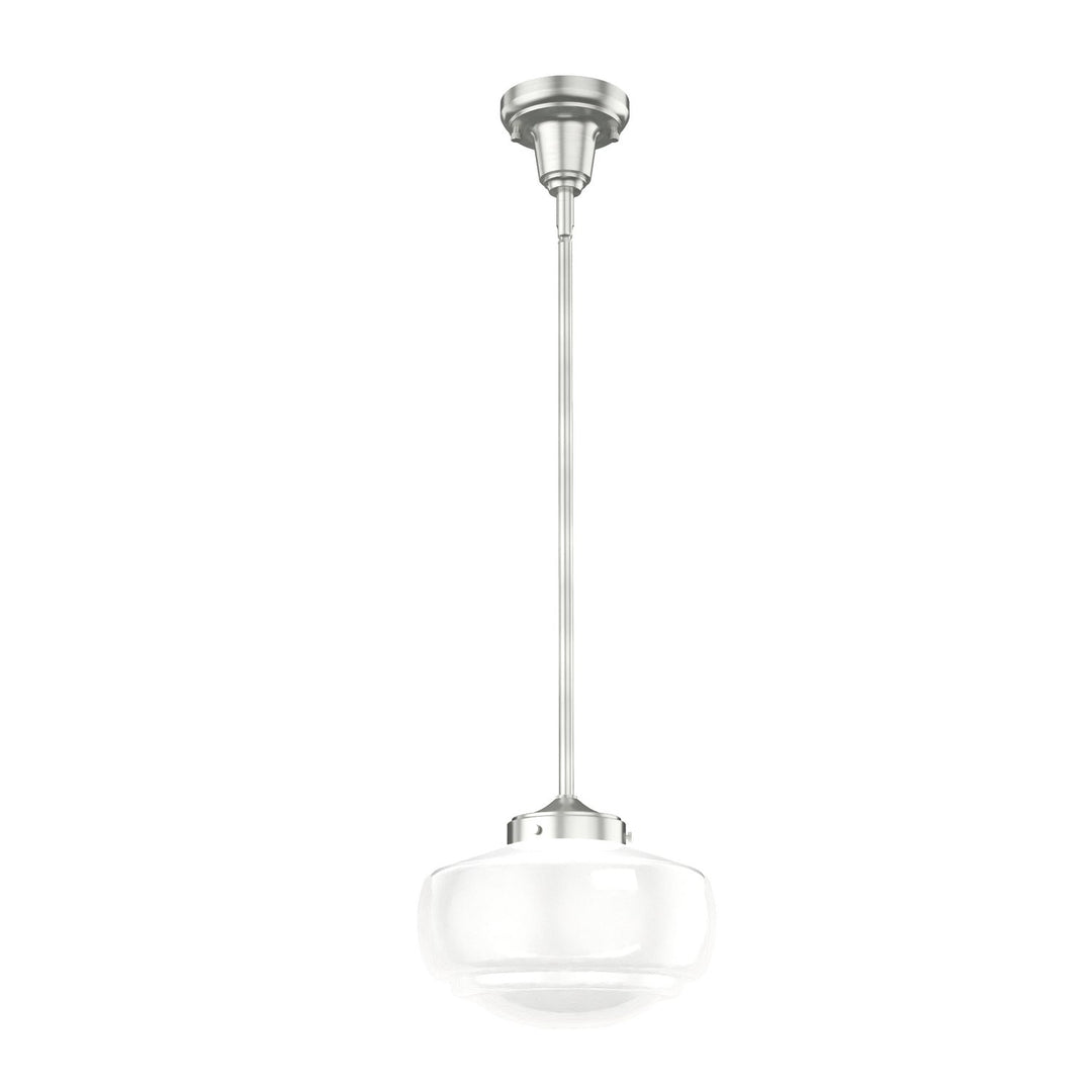 Saddle Creek One Light Mini Pendant in Brushed Nickel