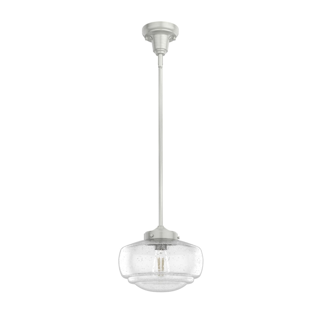 Saddle Creek One Light Mini Pendant in Brushed Nickel