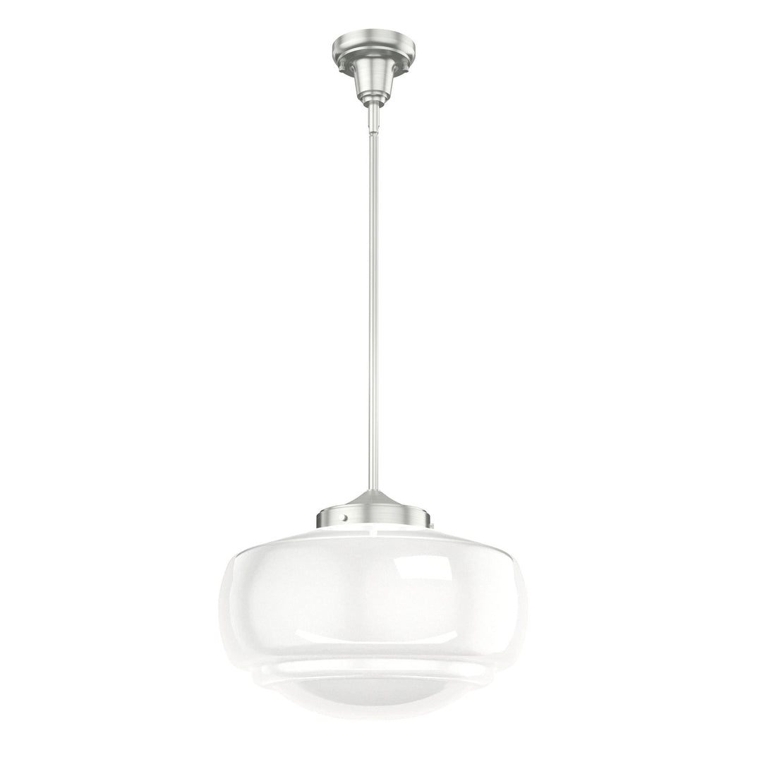 Saddle Creek One Light Pendant in Brushed Nickel