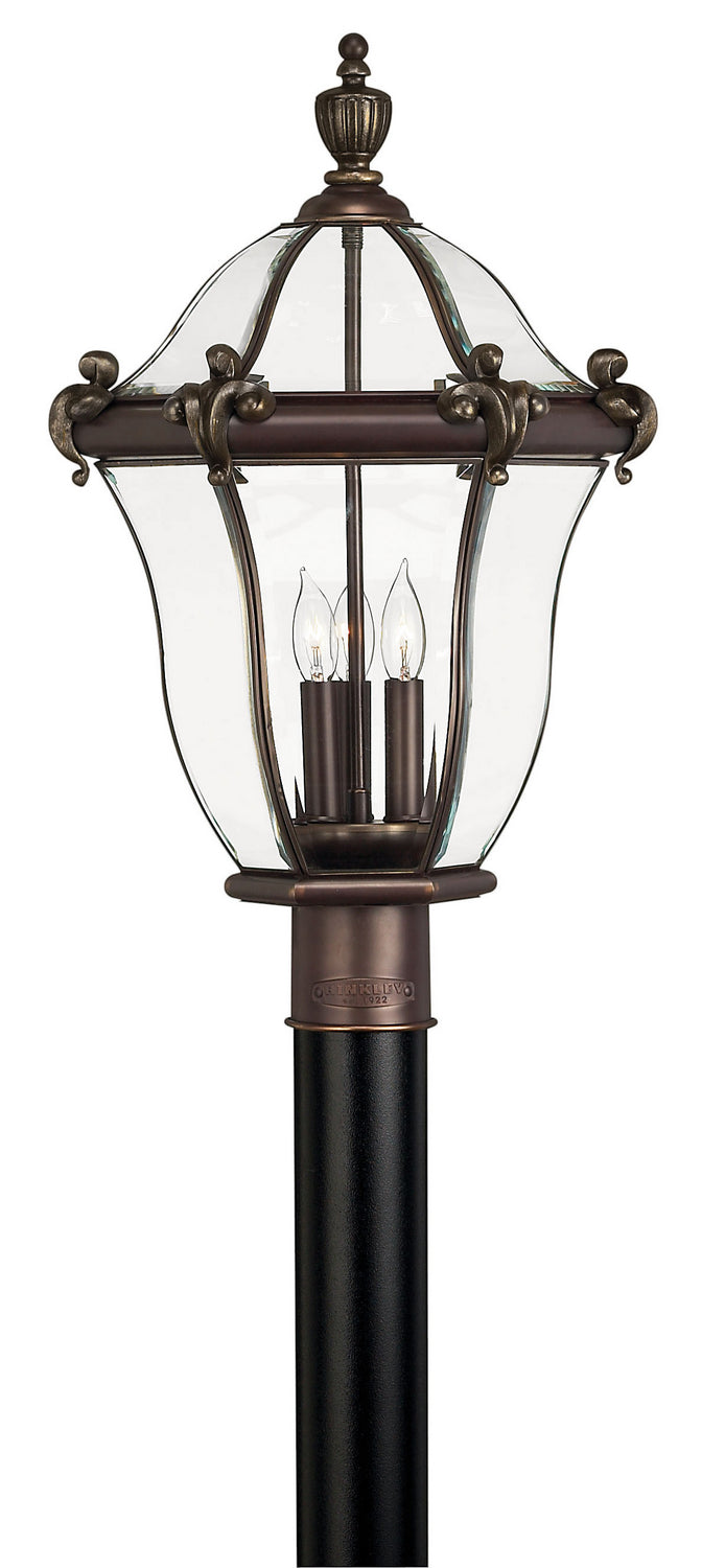 San Clemente LED Post Top/ Pier Mount in Copper Bronze