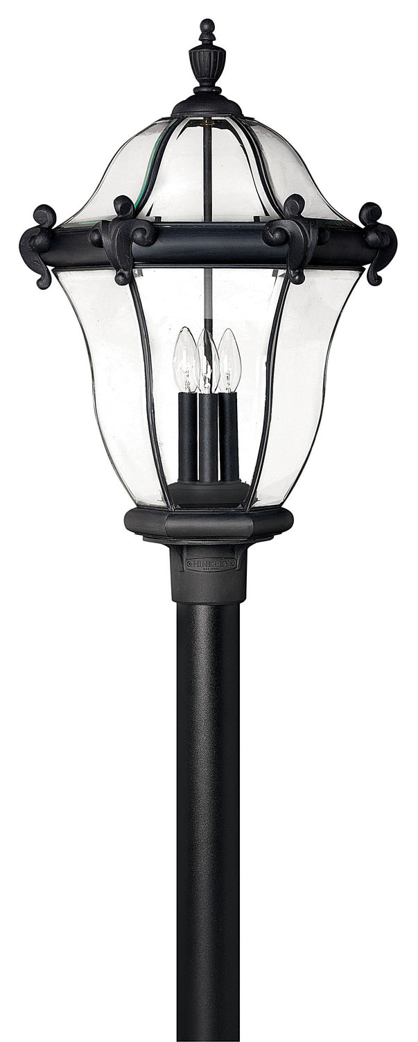 San Clemente LED Post Top/ Pier Mount in Museum Black