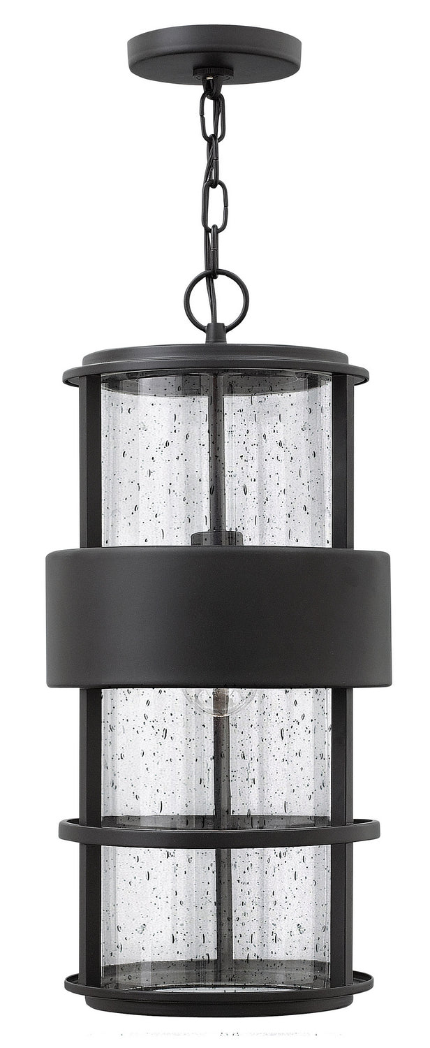Saturn LED Hanging Lantern in Satin Black