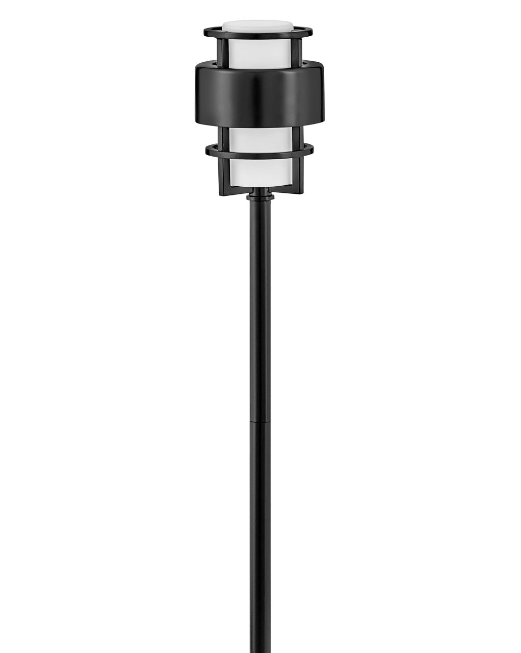 Saturn LED Path Light in Satin Black