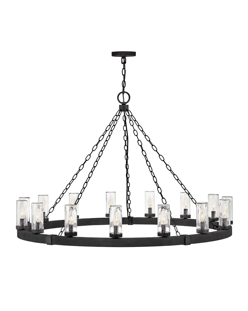Sawyer LED Hanging Lantern in Black