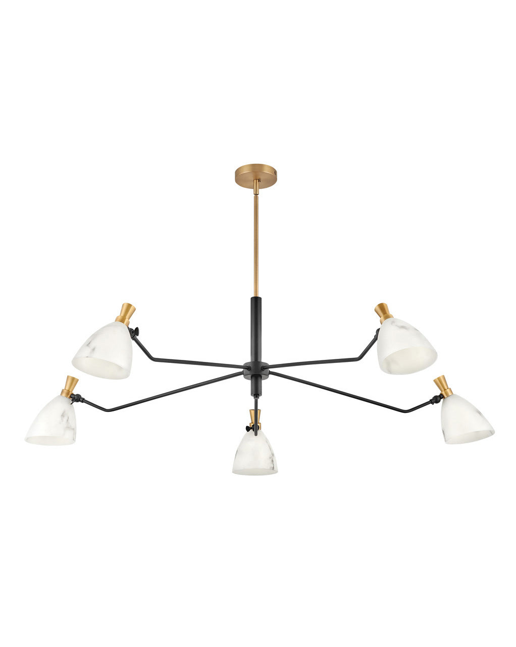 Sinclair LED Chandelier in Heritage Brass