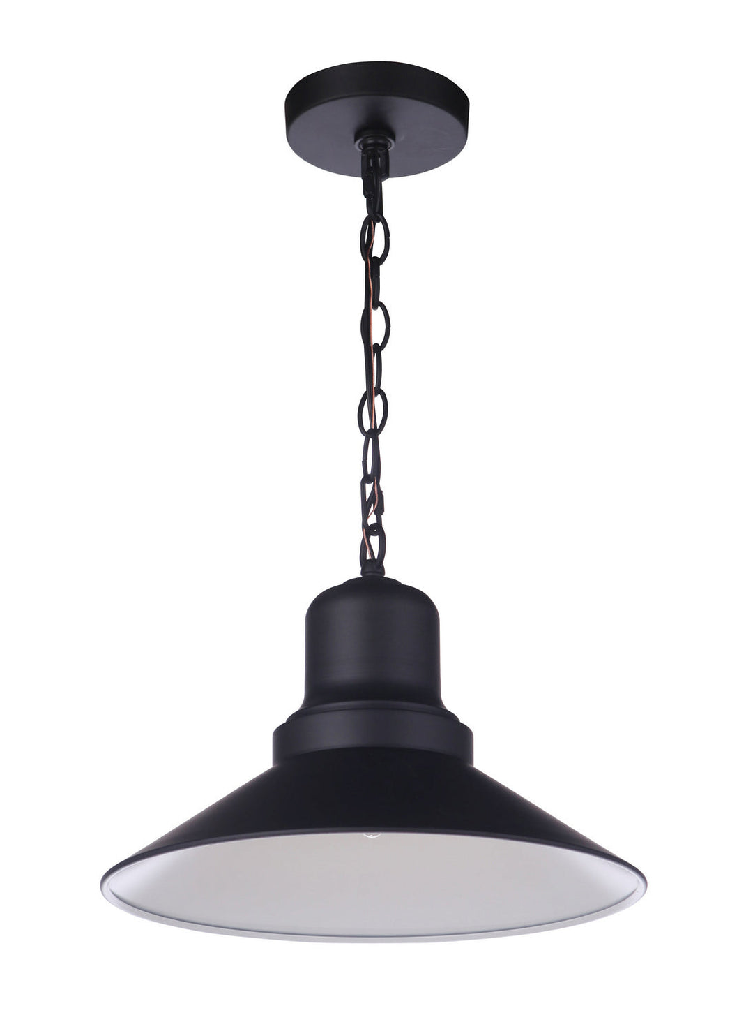 Singleton One Light Outdoor Pendant in Midnight