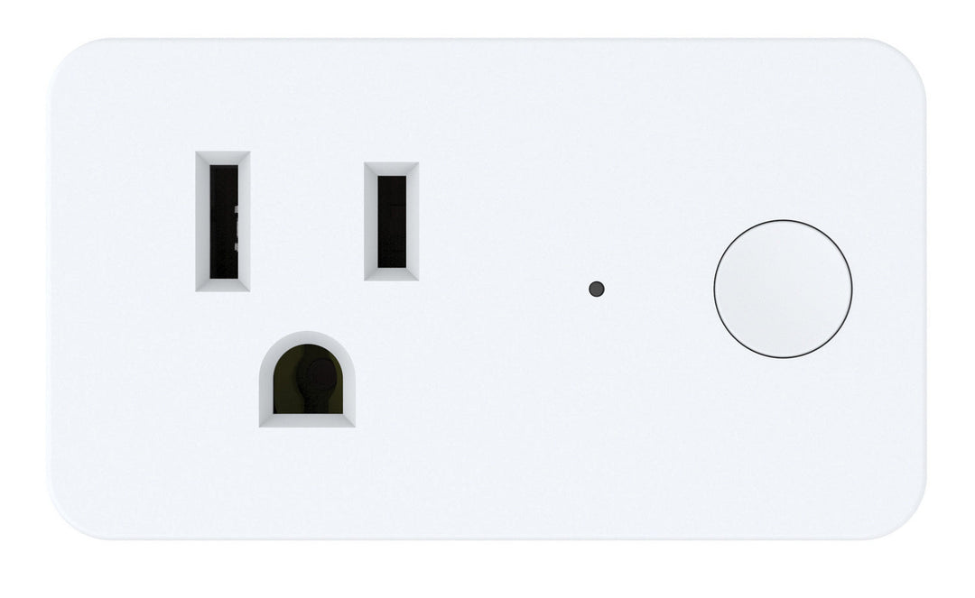 Smart WiFi On/Off Indoor Wall Plug Smart WiFi On/Off Indoor Wall Plug in White
