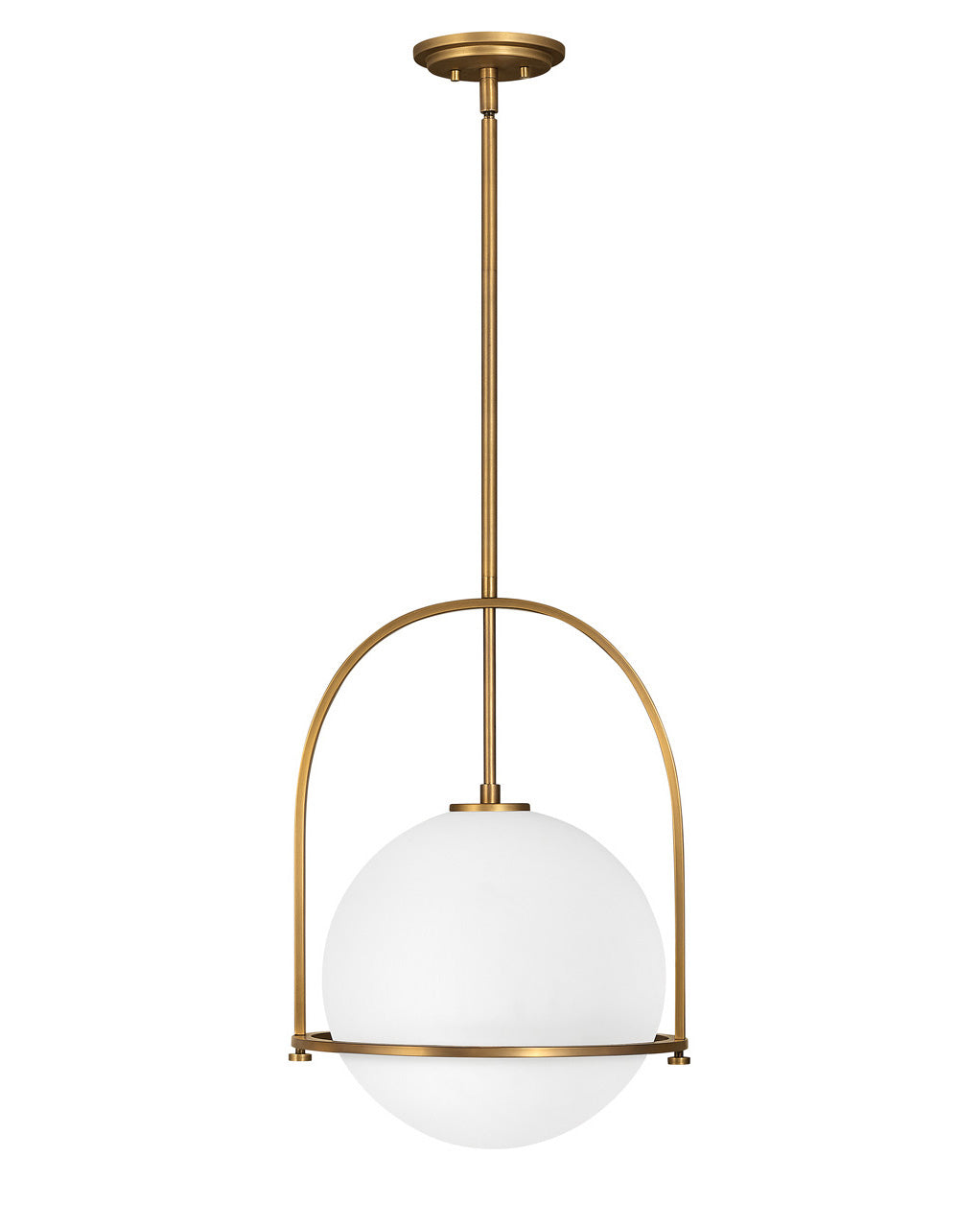 Somerset LED Pendant in Heritage Brass