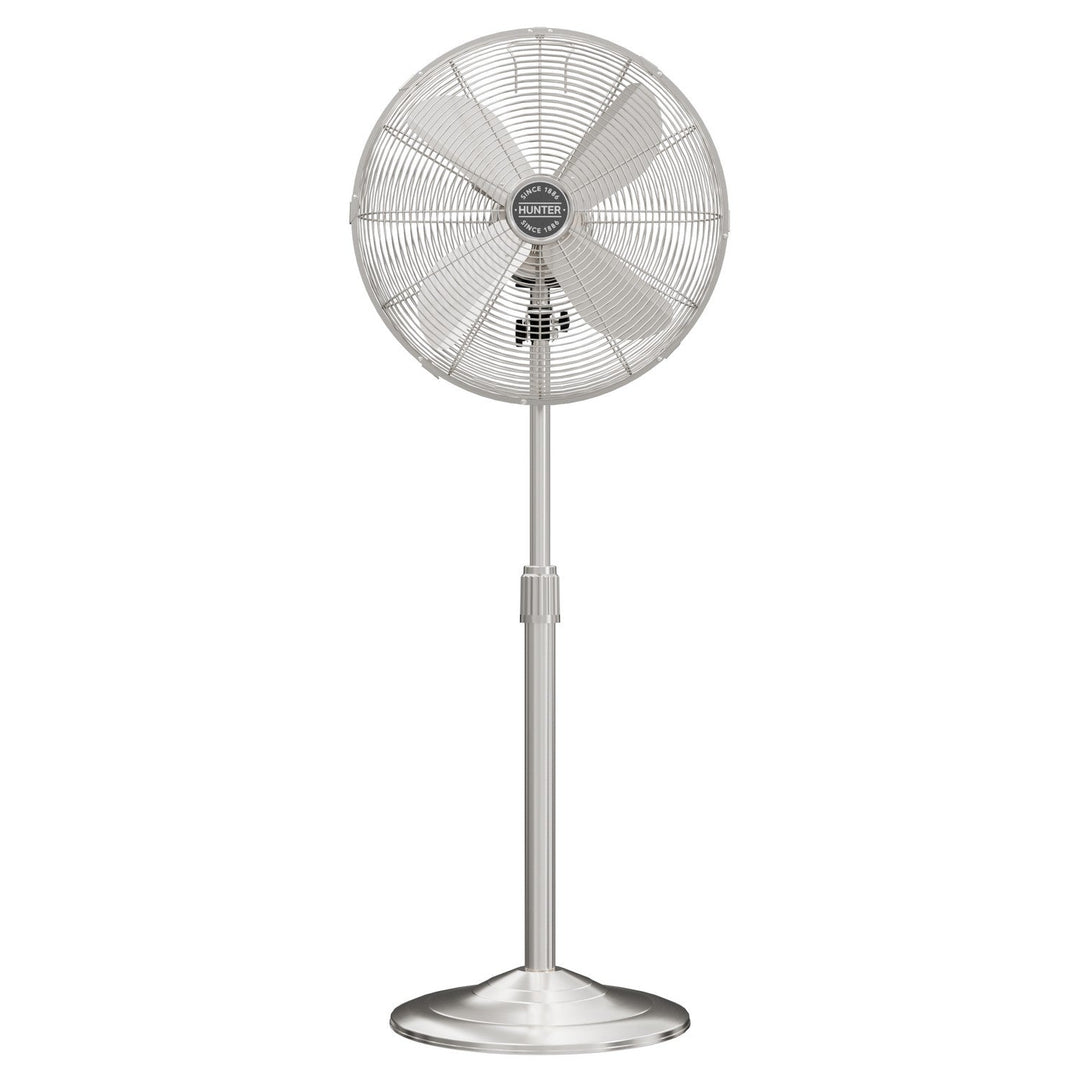 Stand Fan in Brushed Nickel